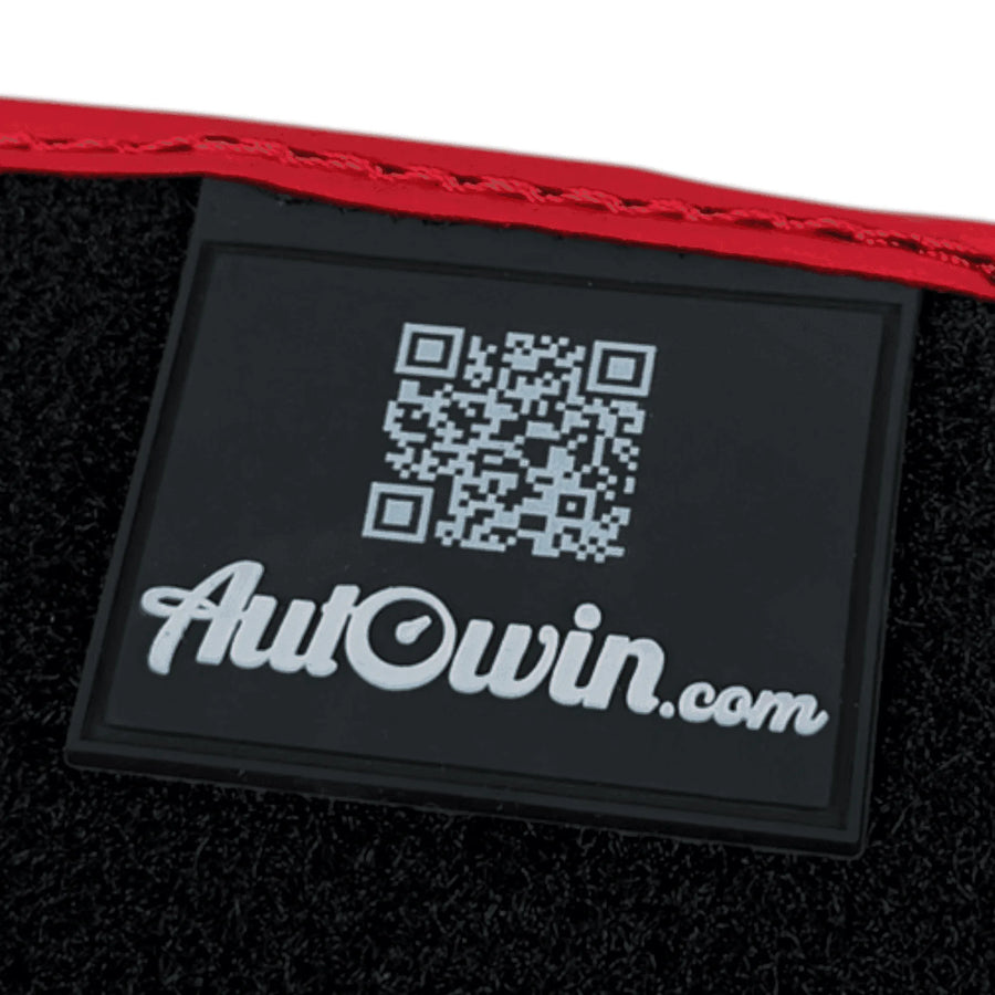 Black Alcantara Floor Mats for Ferrari 458 Speciale (2012-2015) with Red Alcantara Accents
