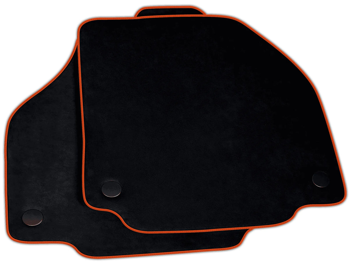 Black Alcantara Floor Mats for Ferrari 458 Spider (2012-2015) | Various Trim Colors