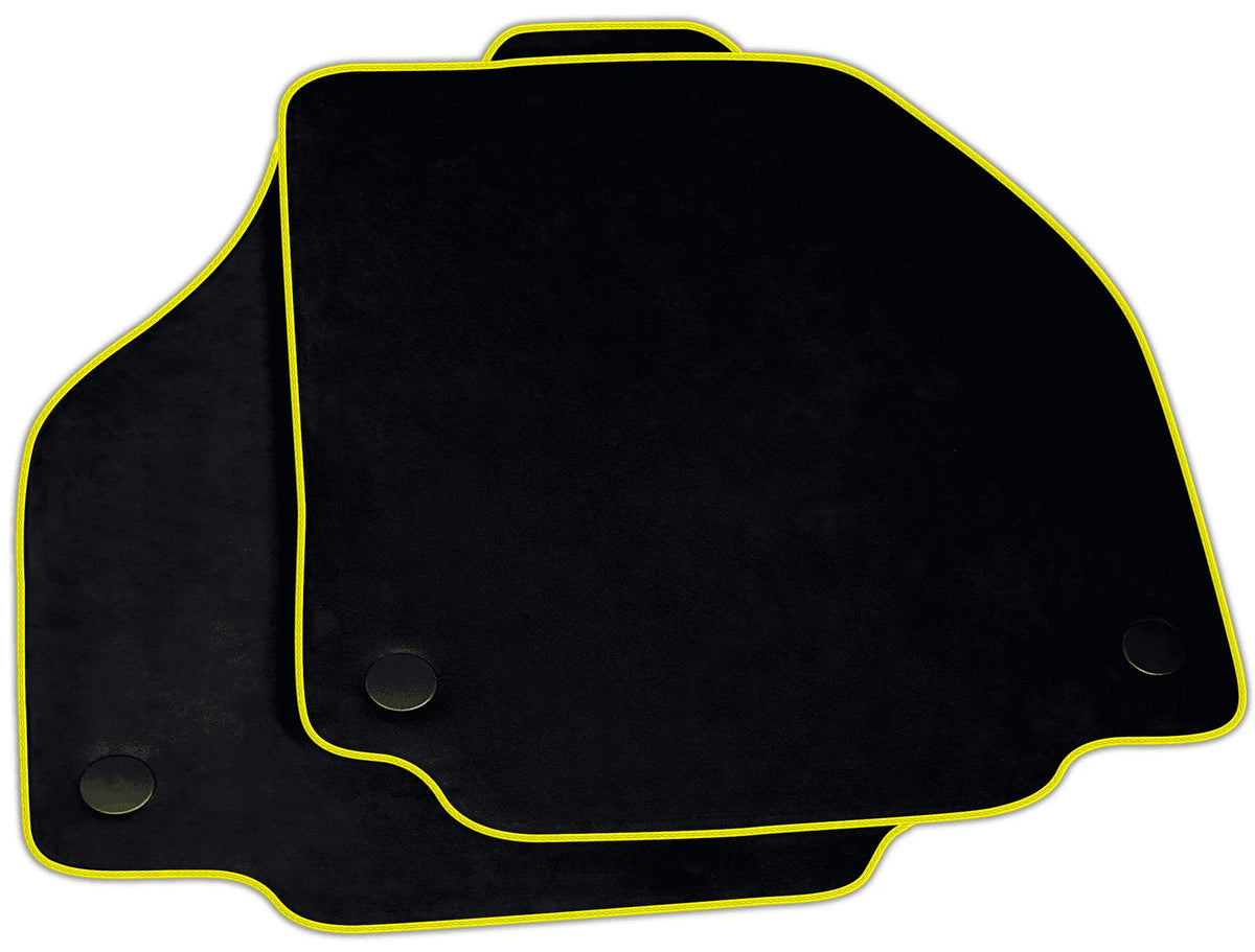 Black Alcantara Floor Mats for Ferrari 458 Spider (2012-2015) | Various Trim Colors