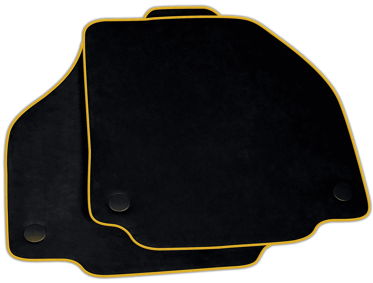 Black Alcantara Floor Mats for Ferrari 488 GTB | Various Trim Colors