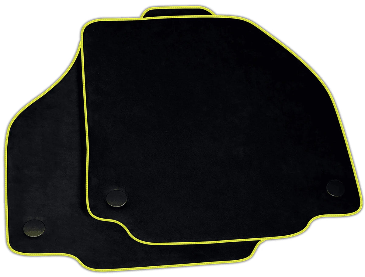 Black Alcantara Floor Mats for Ferrari 488 Spider | Various Trim Colors