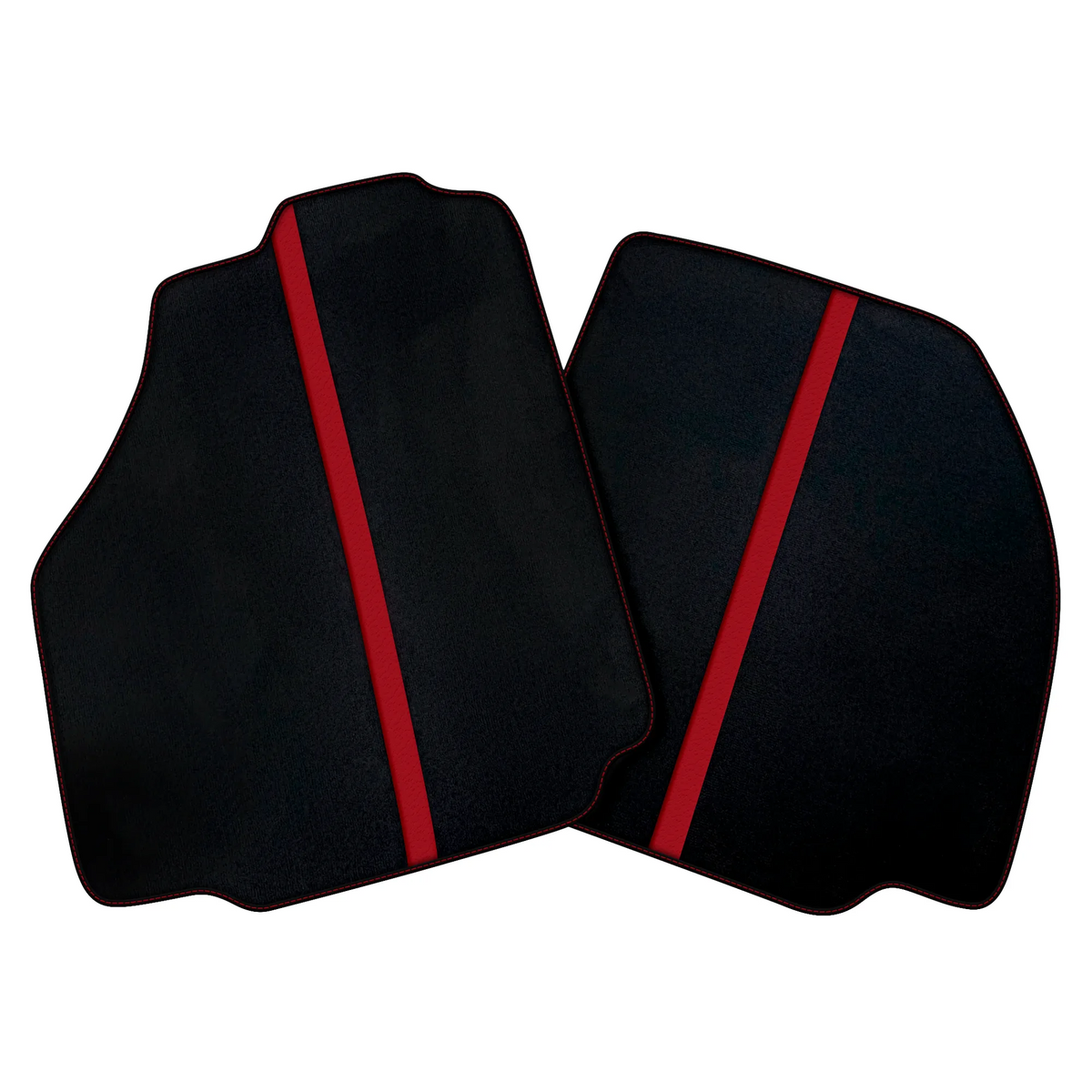 Black Car Floor Mats with Leather Line for Ferrari F8 Spider (2019-2023) - Various Colors