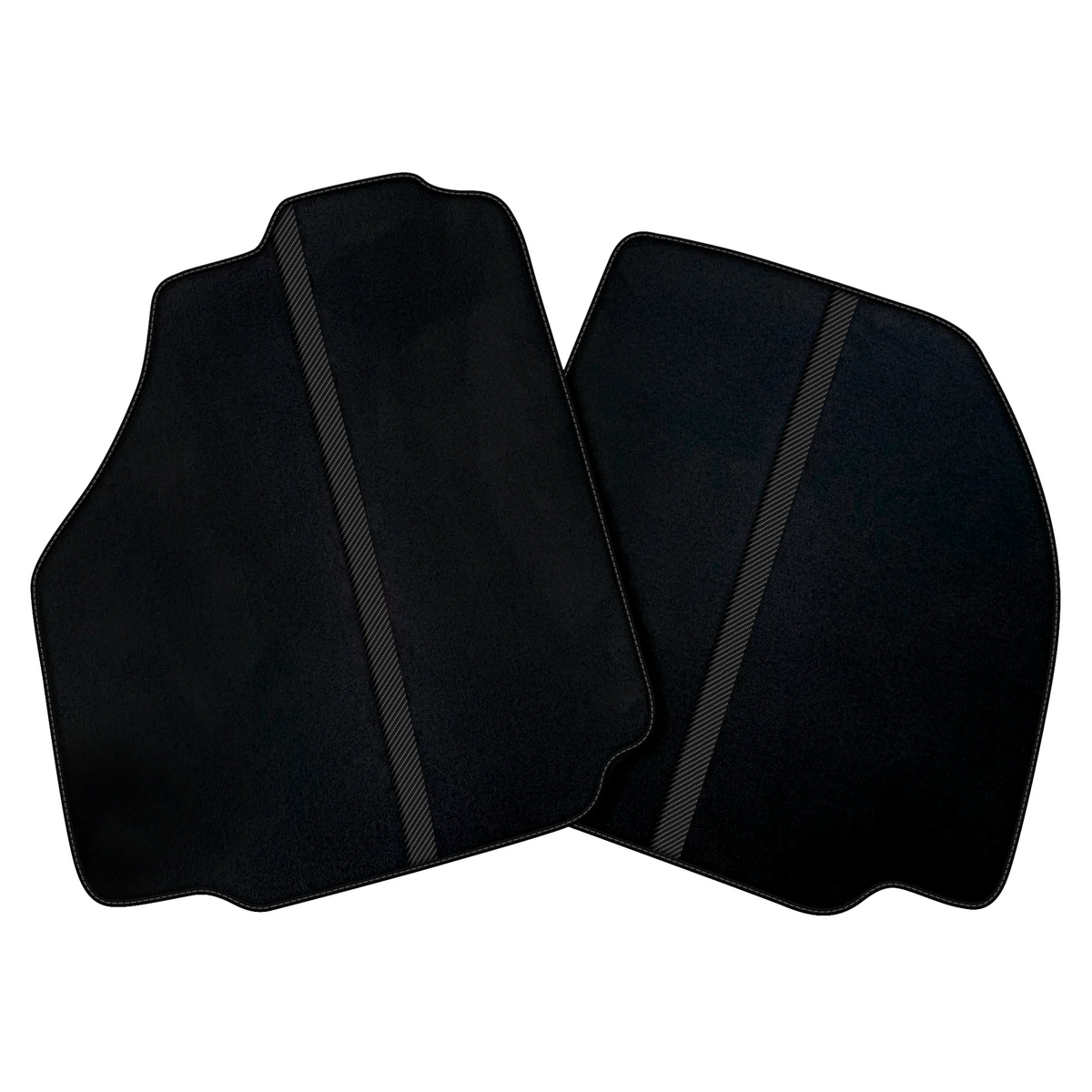 Black Car Floor Mats with Leather Line for Ferrari F8 Spider (2019-2023) - Various Colors