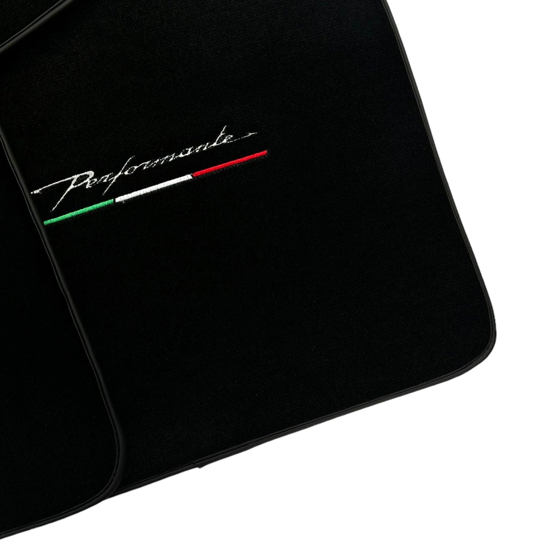 Black Floor Mats for Alfa Romeo Spider 939 (2006-2010) Perfomante - AutoWin