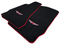 Black Floor Mats For Aston Martin DB11 (2016–2023) Red Trim - AutoWin