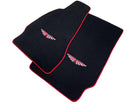 Black Floor Mats For Aston Martin Vanquish (2012–2018) Red Trim - AutoWin