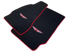 Black Floor Mats For Aston Martin Vanquish (2012–2018) Red Trim - AutoWin