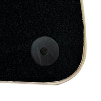 Black Floor Mats For Audi A6 - C8 Sedan (2018-2023) Beige Trim - AutoWin