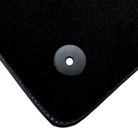 Black Floor Mats for Audi TT MK2 Convertible (2006-2014) with Leather - AutoWin