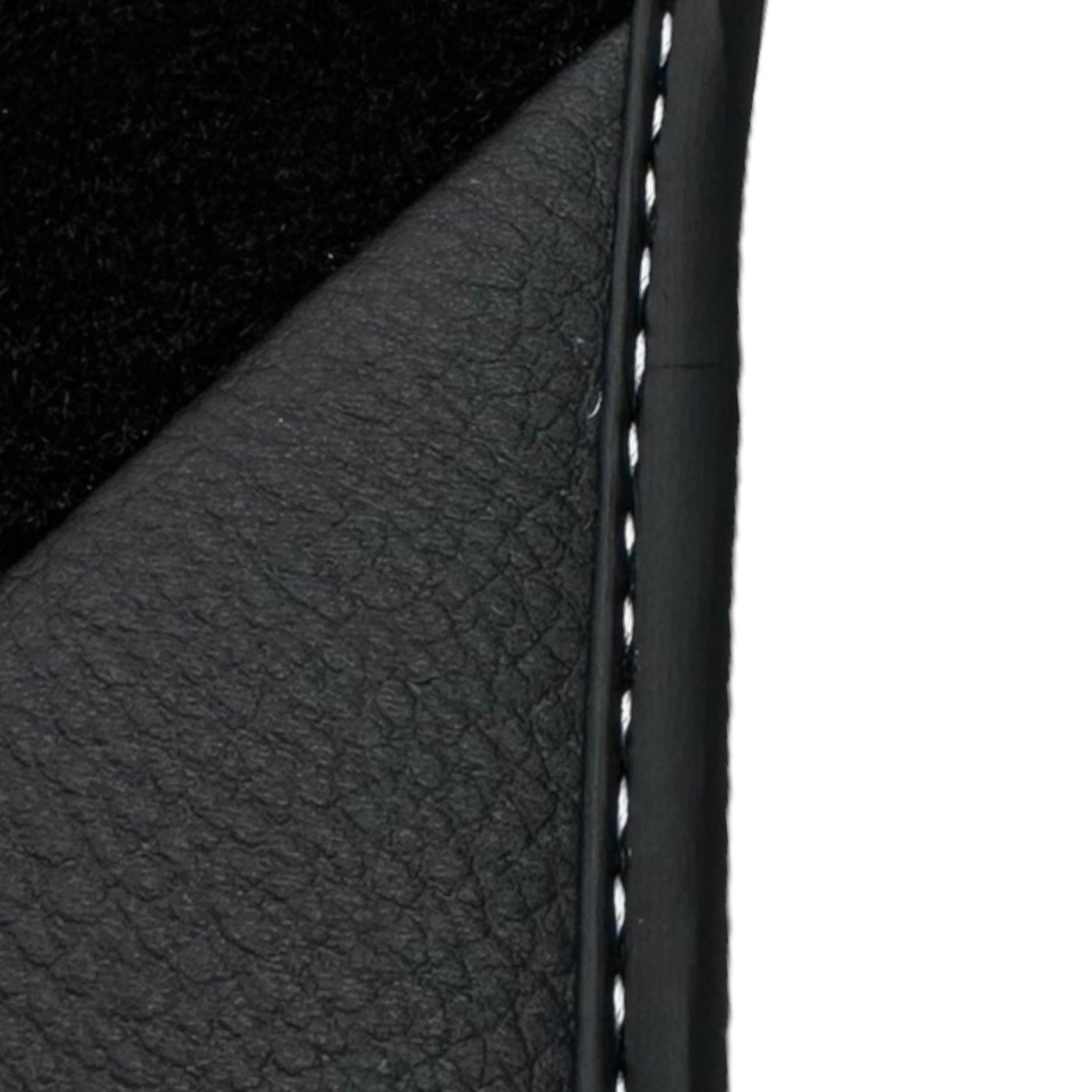 Black Floor Mats for Audi TT MK3 Coupe (2014-2019) with Leather - AutoWin