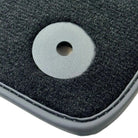 Black Floor Mats for Bentley Bentayga (2015-2023) with Dark Brown Leather | ER56 Design - AutoWin