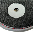 Black Floor Mats for Bentley Bentayga (2015-2023) with Red Leather | ER56 Design - AutoWin