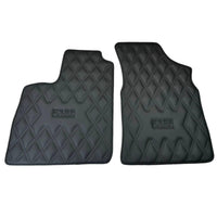 Black Floor Mats for Bentley Continental GT (2003–2011) with Leather | ER56 Design - AutoWin