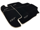 Black Floor Mats For Bentley Continental GT (2011–2018) With Beige Trim - AutoWin
