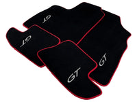 Black Floor Mats For Bentley Continental GT (2011–2018) With Red Trim - AutoWin