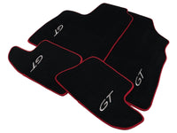 Black Floor Mats For Bentley Continental GT (2011–2018) With Red Trim - AutoWin