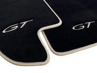 Black Floor Mats For Bentley Continental GTC (2006–2011) With Beige Trim - AutoWin
