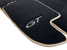 Black Floor Mats For Bentley Continental GTC (2006–2011) With Beige Trim - AutoWin