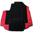 Black Floor Mats for Bentley Continental GTC (2006–2011) with Red Leather | ER56 Design - AutoWin