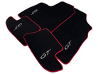 Black Floor Mats For Bentley Continental GTC (2006–2011) With Red Trim - AutoWin