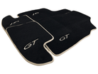 Black Floor Mats For Bentley Continental GTC (2011-2018) With Beige Trim - AutoWin