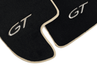 Black Floor Mats For Bentley Continental GTC (2011-2018) With Beige Trim - AutoWin