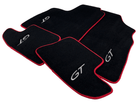Black Floor Mats For Bentley Continental GTC (2011-2018) With Red Trim - AutoWin