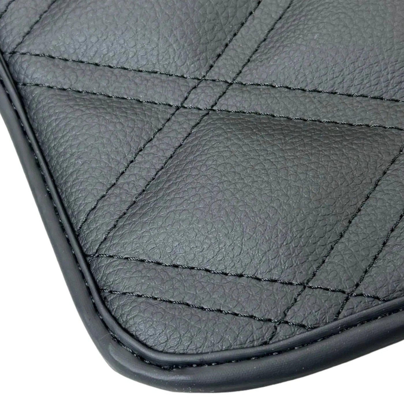 Black Floor Mats for Bentley Continental GTC (2011–2018) with Leather | ER56 Design - AutoWin