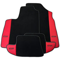 Black Floor Mats for Bentley Continental GTC (2011–2018) with Red Leather | ER56 Design - AutoWin