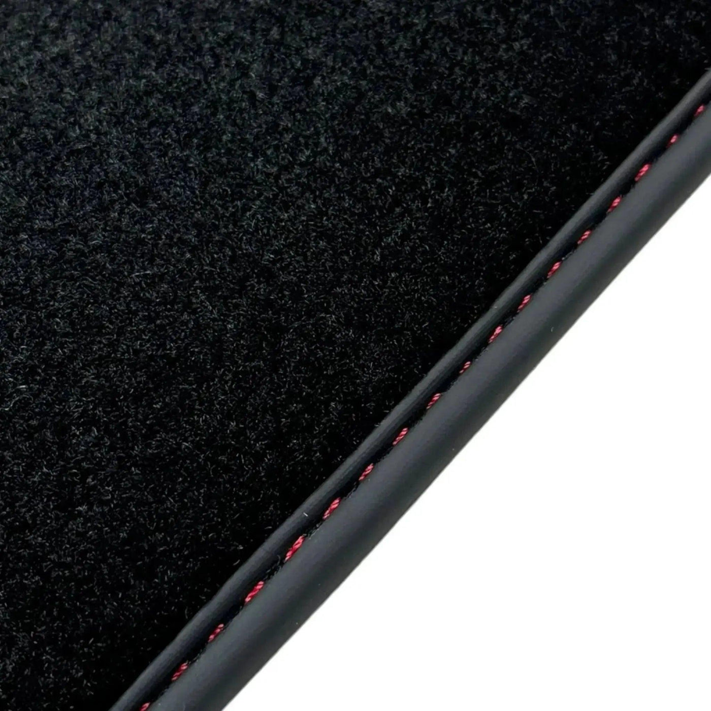 Black Floor Mats for Bentley Continental GTC (2018–2023) with Red Leather | ER56 Design - AutoWin