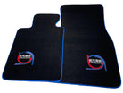 Black Floor Mats For BMW 4 Series G22 Coupe ER56 Design Limited Edition Blue Trim - AutoWin