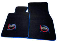 Black Floor Mats For BMW 4 Series G23 Convertible ER56 Design Limited Edition Blue Trim - AutoWin