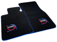 Black Floor Mats For BMW Gran Tourer F46 (2015-2022) 5 Seats ER56 Design Limited Edition Blue Trim - AutoWin