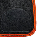 Black Floor Mats For BMW 5 Series G30 | Orange Trim - AutoWin