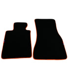 Black Floor Mats For BMW 5 Series G30 | Orange Trim - AutoWin