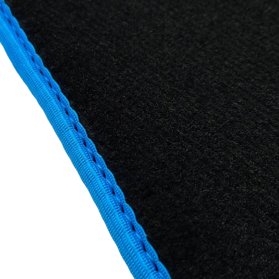 Black Floor Mats For BMW F74 Gran Coupe (2025-2026) | Sky Blue Trim - AutoWin