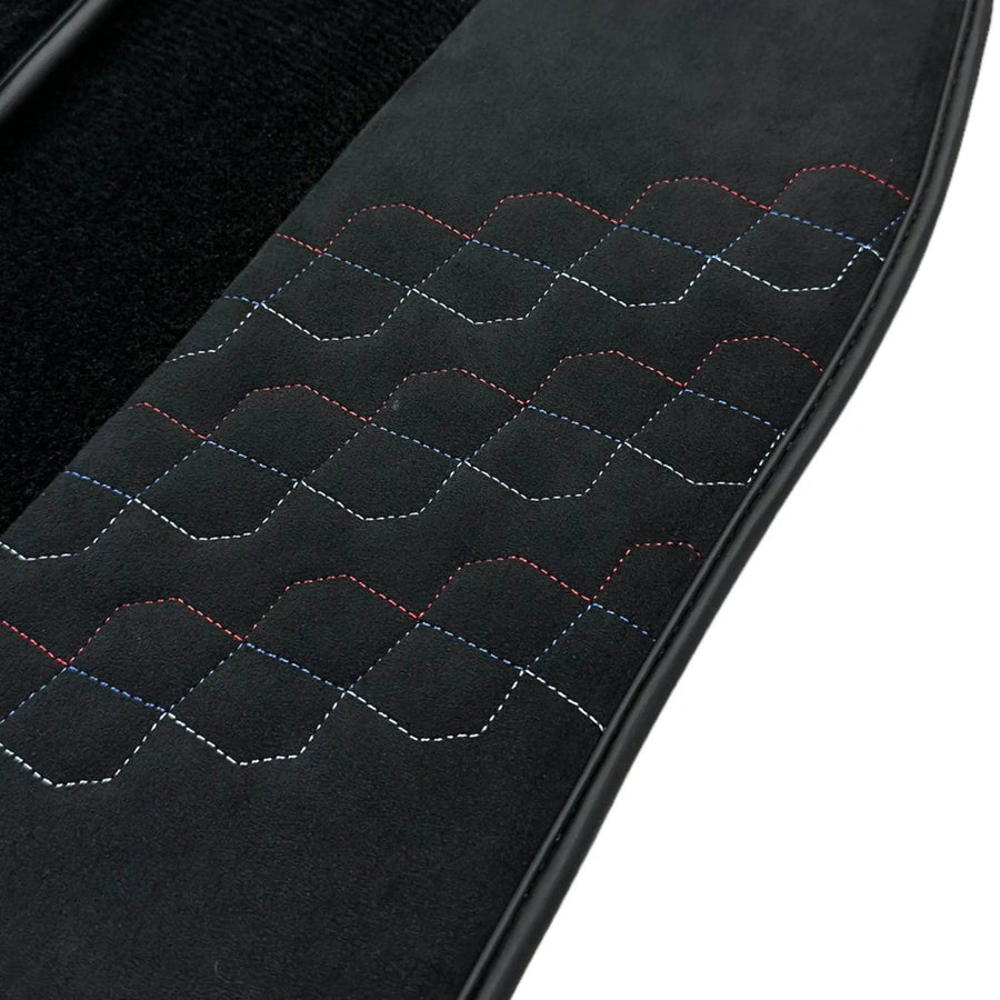 Black Floor Mats for BMW 2 Series G61 (2023-2026) Touring with Alcantara Leather - AutoWin