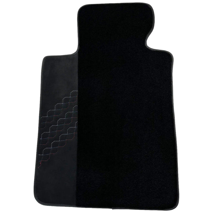 Black Floor Mats for BMW 2 Series U06 (2022-2026) with Alcantara Leather - AutoWin
