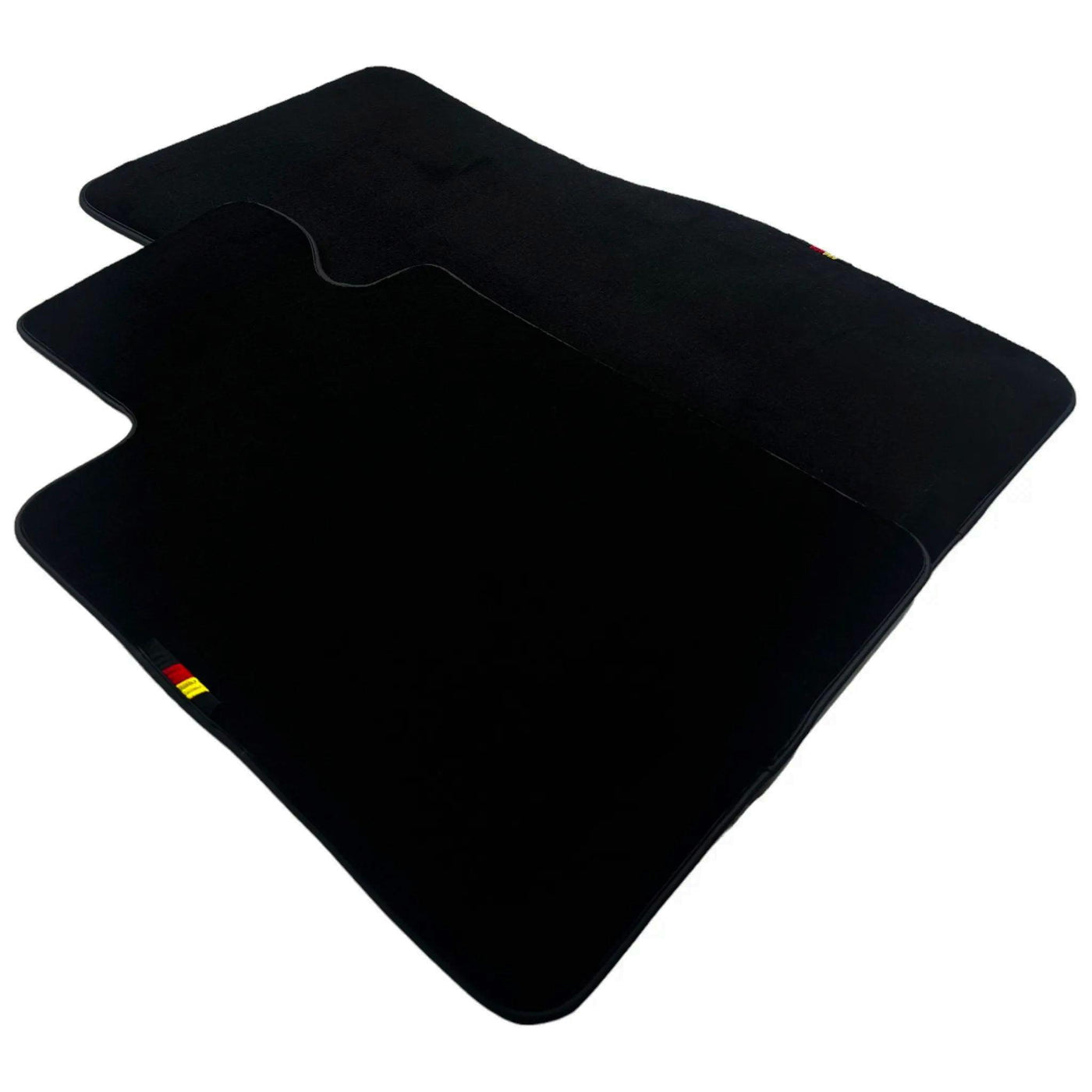 Black Floor Mats For BMW Gran Tourer F46 (2015-2022) 7 Seats with German Flag - AutoWin