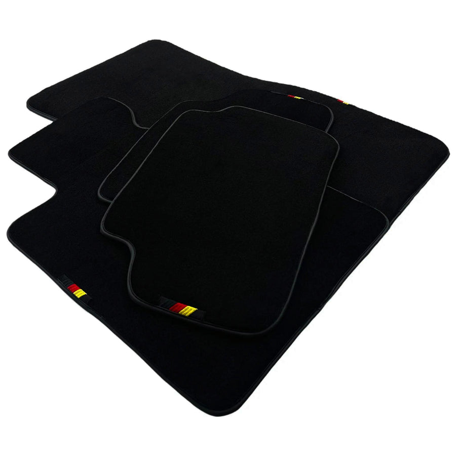 Black Floor Mats For BMW G60 (2023-2026) Sedan with German Flag - AutoWin