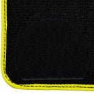 Black Floor Mats For BMW G30 Sedan (2016-2023) | Yellow Trim - AutoWin