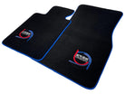 Black Floor Mats For BMW M3 E92 ER56 Design Limited Edition Blue Trim - AutoWin