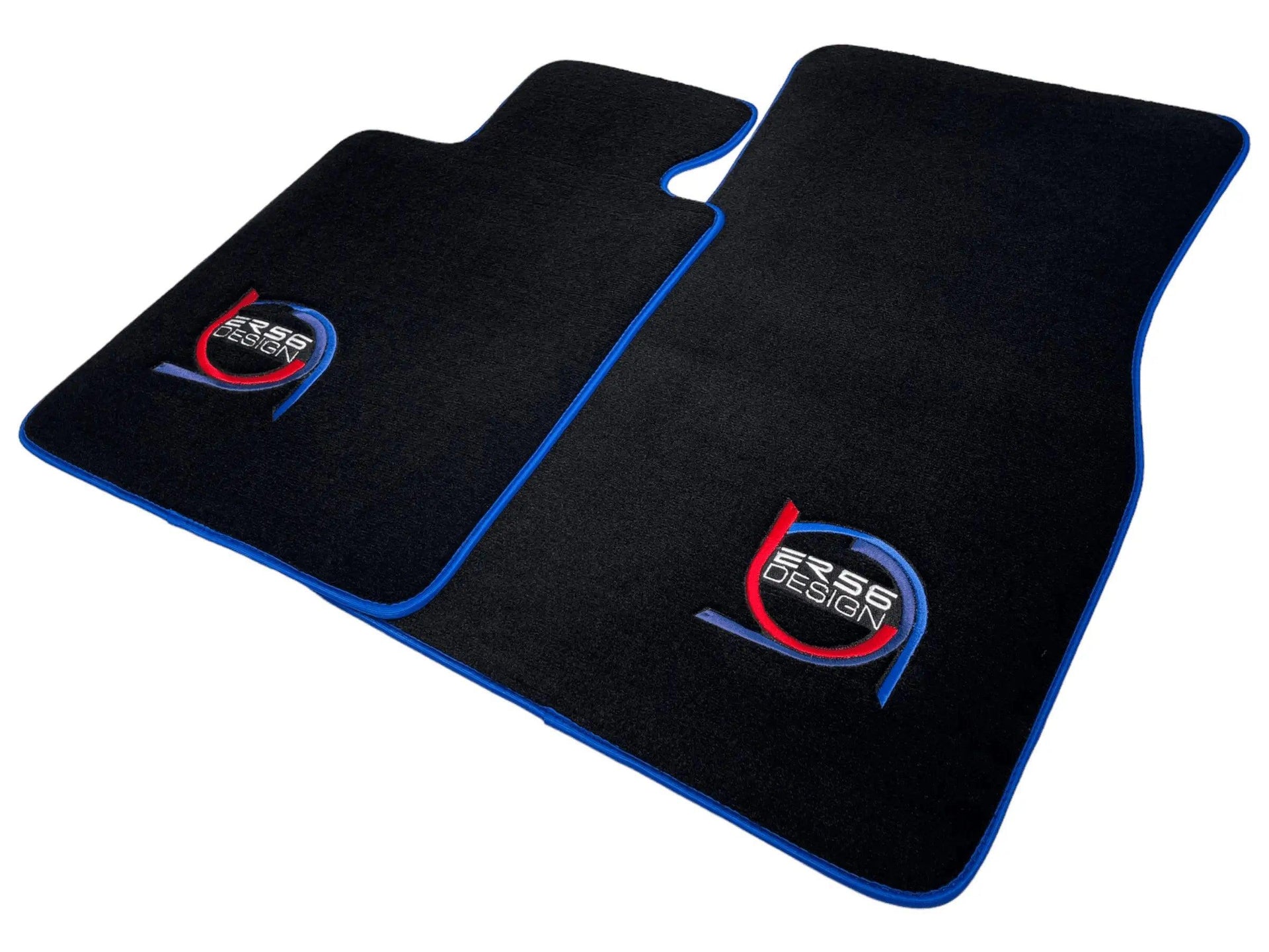 Black Floor Mats For BMW M3 E92 ER56 Design Limited Edition Blue Trim - AutoWin