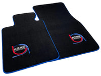 Black Floor Mats For BMW M4 G83 Convertible ER56 Design Limited Edition Blue Trim - AutoWin