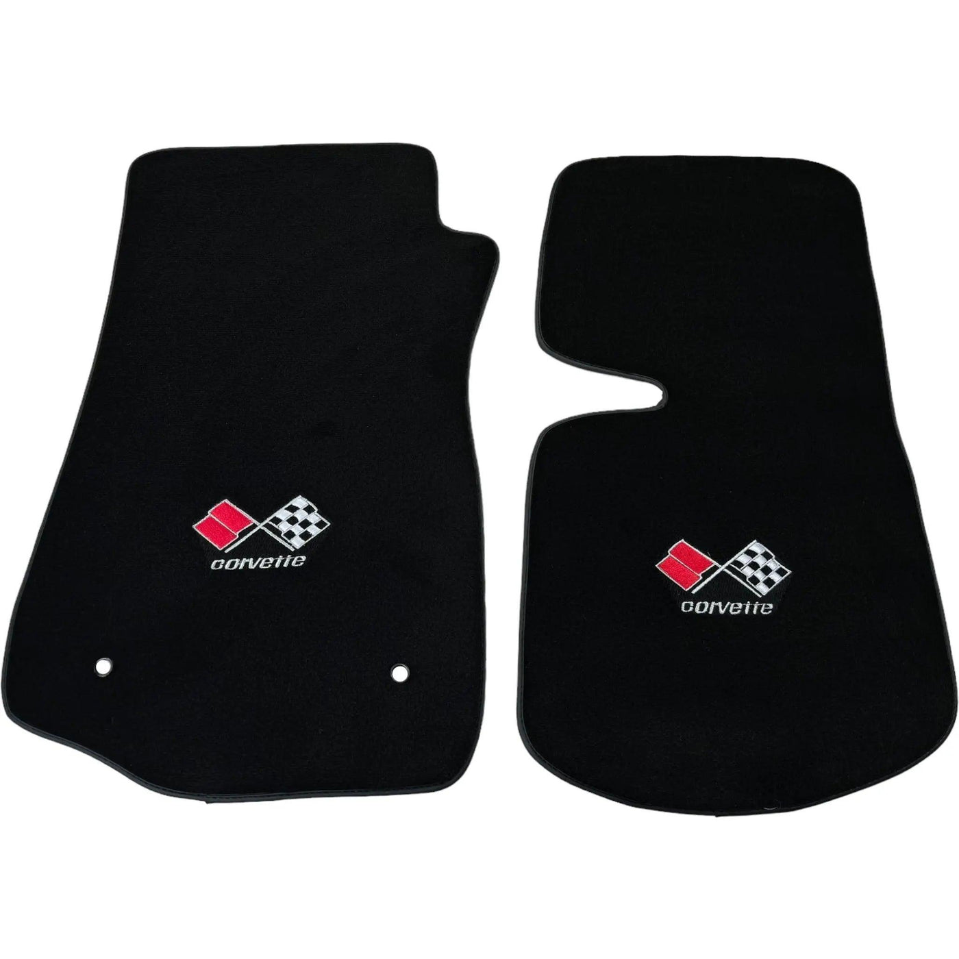 Black Floor Mats for Chevrolet Corvette C3 (1968-1982) | Black Trim - AutoWin