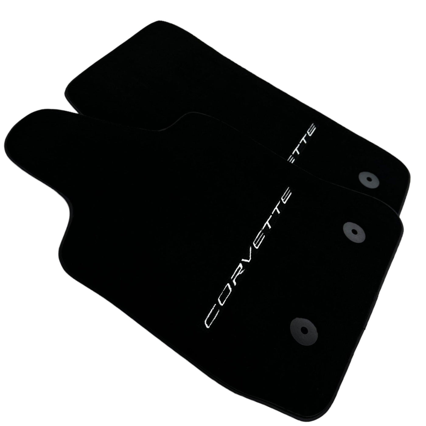 Black Floor Mats For Chevrolet Corvette C7 (2014-2019) - AutoWin