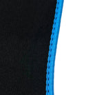 Black Floor Mats For Chevrolet Corvette C8 (2020-2024) with Blue Trim - AutoWin