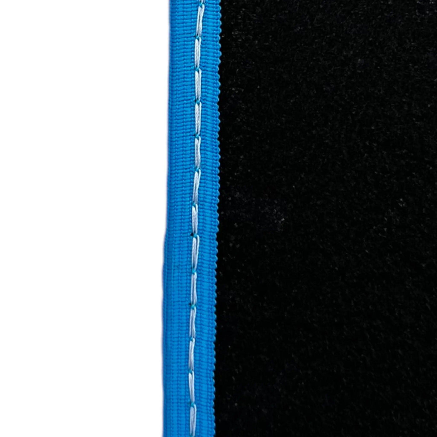 Black Floor Mats For Chevrolet Corvette C8 (2020-2024) with Blue Trim - AutoWin