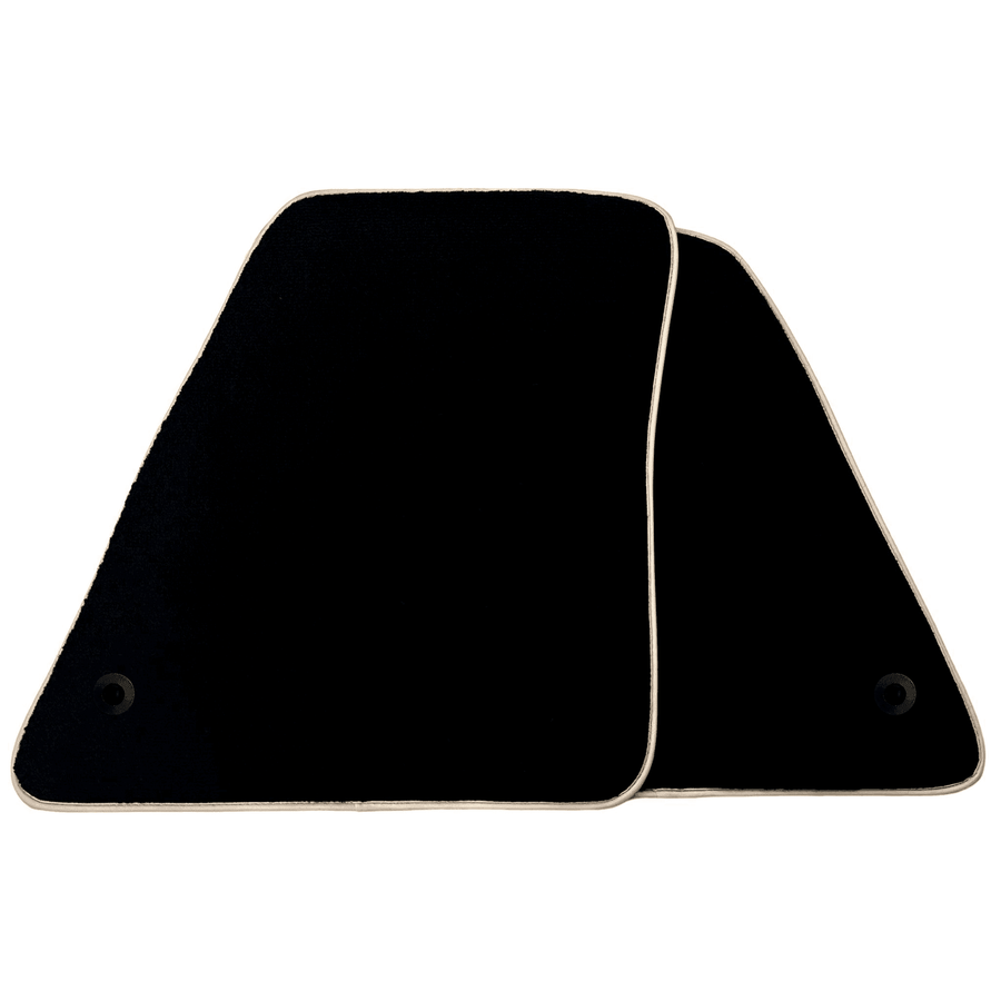 Black Floor Mats for Ferrari 296 GTS (2022-2024) with Beige Trim - AutoWin