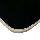 Black Floor Mats for Ferrari 296 GTB (2022-2024) with Beige Trim - AutoWin